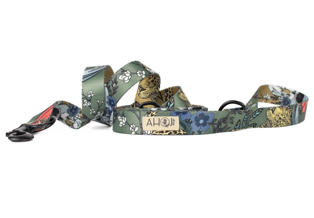 Smycz przepinana Skull Green