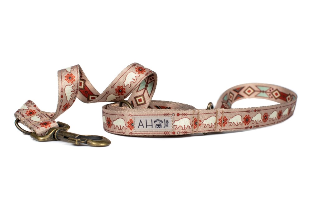 Smycz przepinana Aztec Bear/Indian