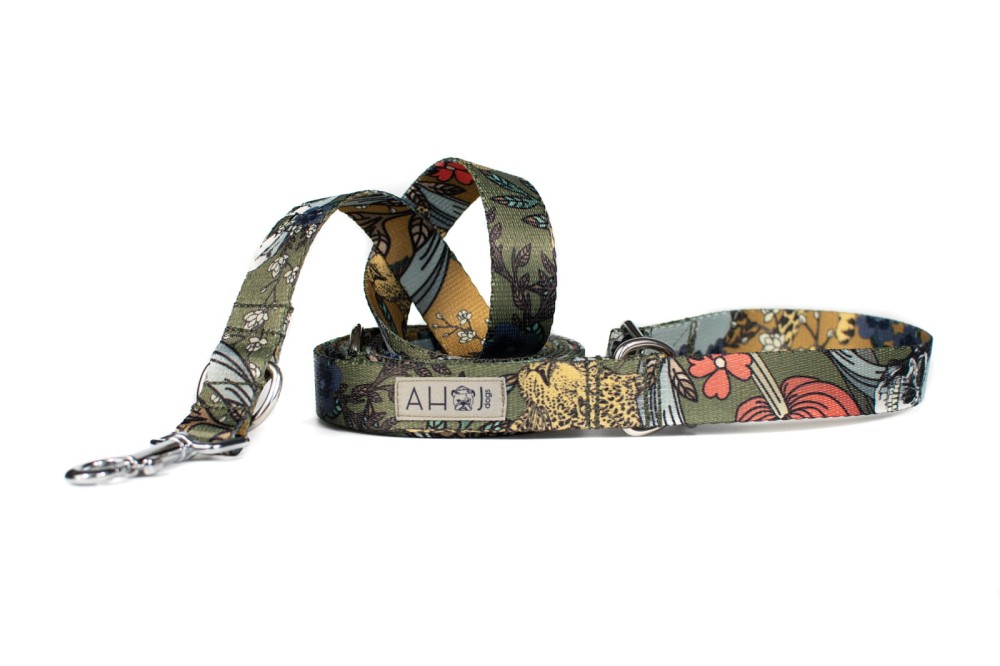 Smycz przepinana Skull Green