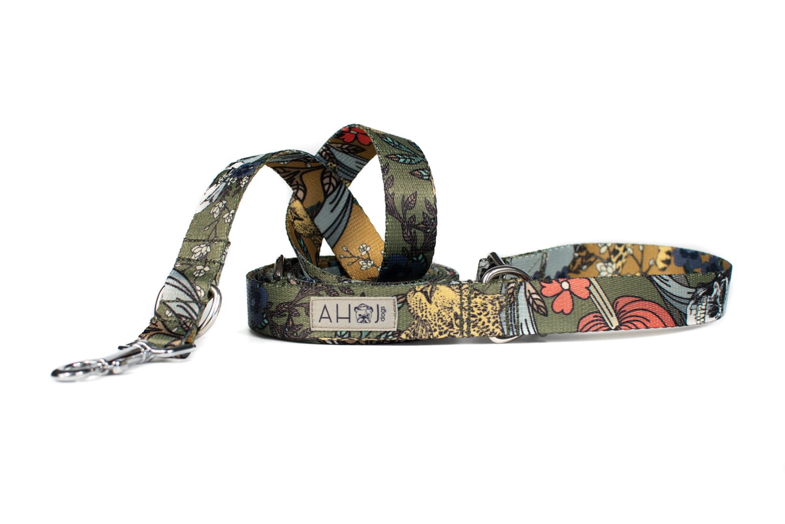 Smycz przepinana Skull Green