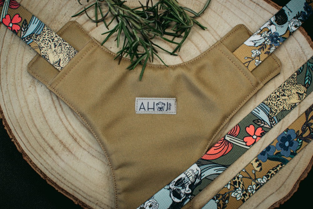 Szelki COMFORT Skull Mustard (basic)
